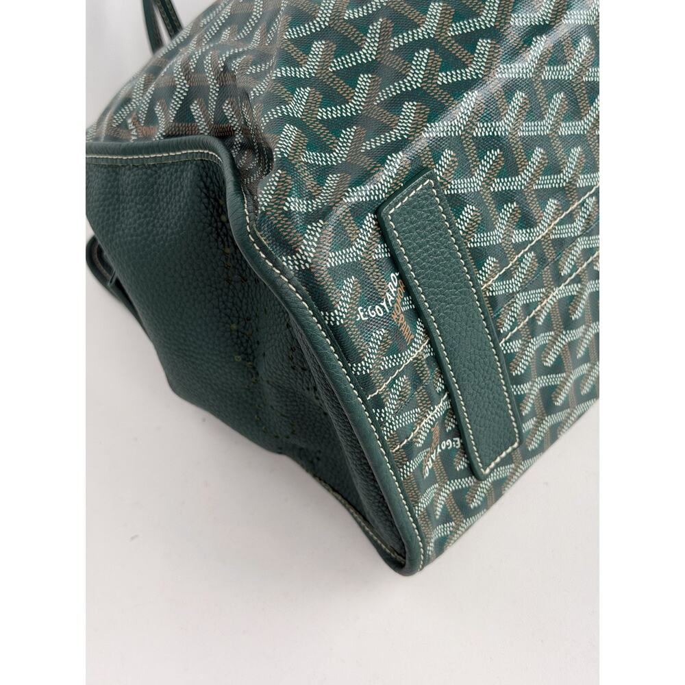 Goyard Sac Hardy PM Tote Bag in Green Goyardine Coated Canvas with Pouch E-8 - Picture 6 of 15